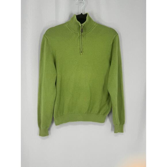 Brooks Brothers Other - Vtg Brooks Brothers Sweater Mens Small Green 3/4 Zip Pima Cotton Preppy Academia